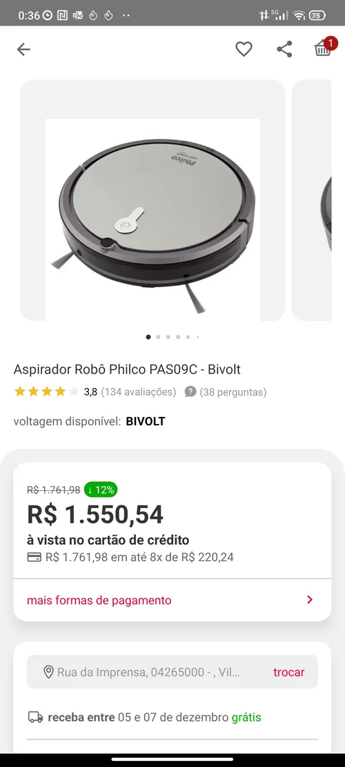 Imagen na descrição da promoção