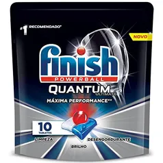 (Lev 4 Pag 3 : 20,75) Detergente para Lava Louças em tabletes Finish Quantum Ultimate com 10 unidade