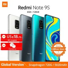 Redmi Note 9s 6GB 128GB | R$1.200