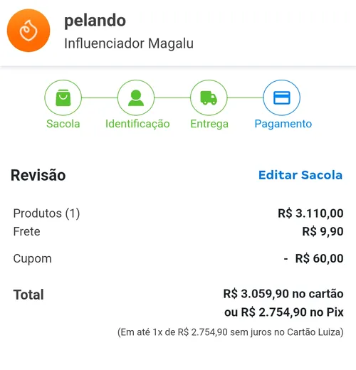 Imagen na descrição da promoção