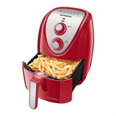 Fritadeira Air Fryer Mondial AFN-50-RI 5 Litros 1900W Vermelho/Inox, 110V