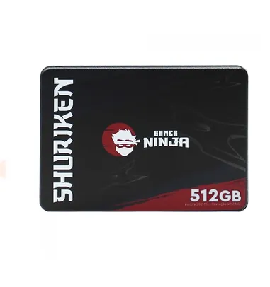 SSD Gamer Ninja Shuriken 512GB, Sata III, Leitura 510MBs e Gravação 495MBs, GN-ST-SHS512G