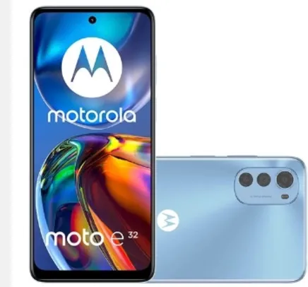 [AME SC R$ 474] Smartphone Motorola E32 64GB 4G Wi-Fi Tela 6.5'' Dual Chip 4GB RAM Câmera Tripla + S