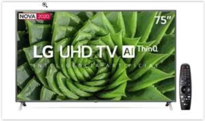 Smart TV LED 75" UHD 4K LG 75UN8000PSB | R$ 5129
