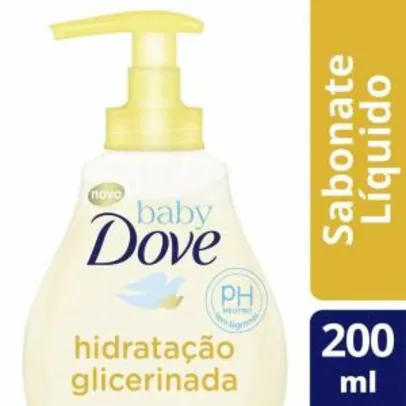 [Leve 3 Pague 2] Sabonete Líquido Da Cabeça Aos Pés De Glicerina Baby Dove 200 ml | R$13