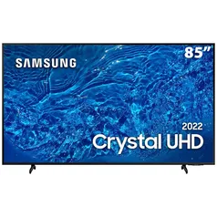 Smart TV 85 Crystal UHD 4K Samsung 85BU8000, Painel Dynamic Crystal Color, Design slim, Tela sem limites, Alexa built in, Controle Remoto Único