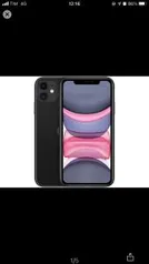 [APP + Cliente Ouro] iPhone 11 Apple 64GB Preto 6,1” 12MP iOS | R$3989