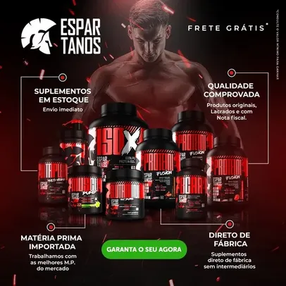 Oferta Relâmpago: Kit Whey Protein Fusion + Bcaa + Creatina + Shaker