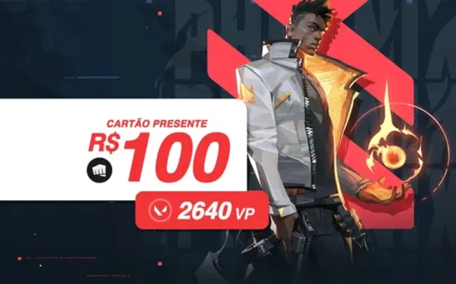 Cartão Presente Riot Games R$100 [Exclusivo Brasil]