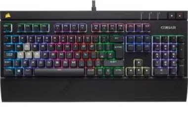 Teclado Gamer Corsair STRAFE RGB Mecânico Cherry MX Silent CH-9000121-BR