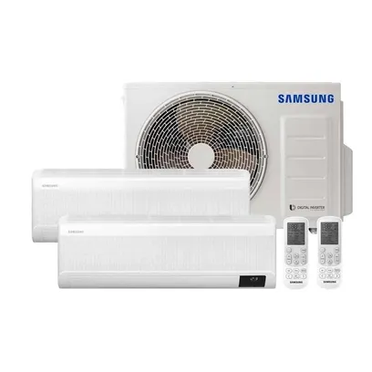 Foto do produto Ar Condicionado Multi Bi Split Samsung Wind Free 18000 Btus (2x9000) Quente/Frio Inverter 220V