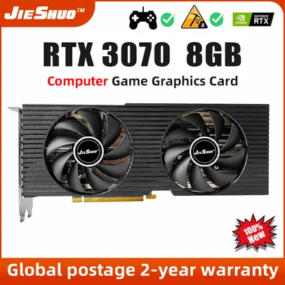 Placa de vídeo Jieshuo RTX 3070 8G/Desktop