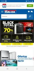 CUPOM DE DESCONTO CASAS BAHIA DA PROMOÇÃO "BLACK TOTAL". 70% DE DESCONTO EM VÁRIOS PRODUTOS NO SITE DA LOJA!