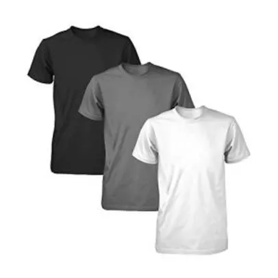 (PRIME) - Kit 3 Camisetas Básicas Fitness Part.B Masculina