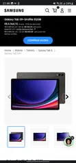 Galaxy Tab S9+ Grafite 512GB +capa teclado + buds2