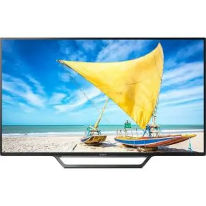 Smart TV Sony LED 48" KDL-48W655D (Full HD) com Conversor Digital 2 HDMI 2 USB Wi-Fi Foto Sharing Plus Miracast Preta - R$ 1299,99