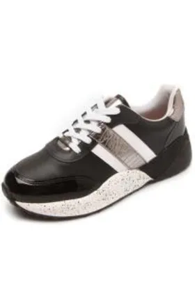 Tênis Vizzano Dad Sneaker Chunky Recortes Preto R$85
