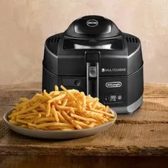 Fritadeira Air Fryer De’Longhi Multicuisine Young FH1130 – Preta/Prata