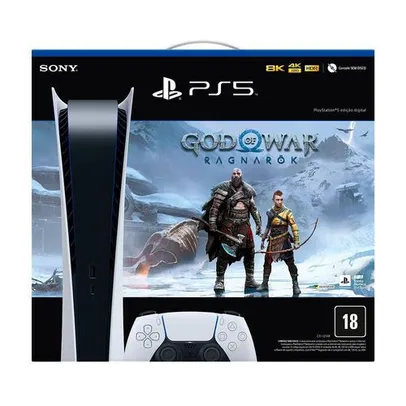 [CC AME / S. Caçador] Console Playstation 5 digital + God Of War Ragnarök 