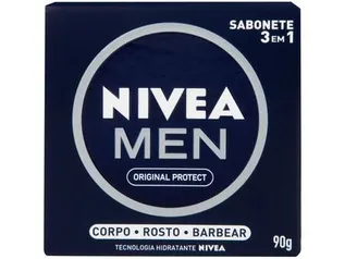 Sabonete em Barra Nivea Men Original Protect 90g | R$ 1,74