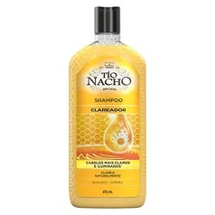 Shampoo Clareador Camomila ou anti-idade, Tio Nacho, 415 Ml