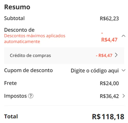 Imagem na descrição da promoção