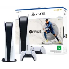 Console Playstation 5 + FIFA 23, 825GB, White, Com 1 Controle, PS5, CFI-1114A01X