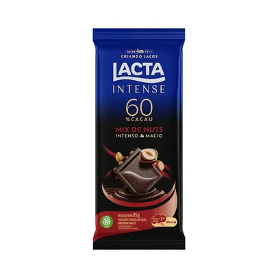[4 un + AME] Chocolate Lacta Intense 60% Cacau 85g