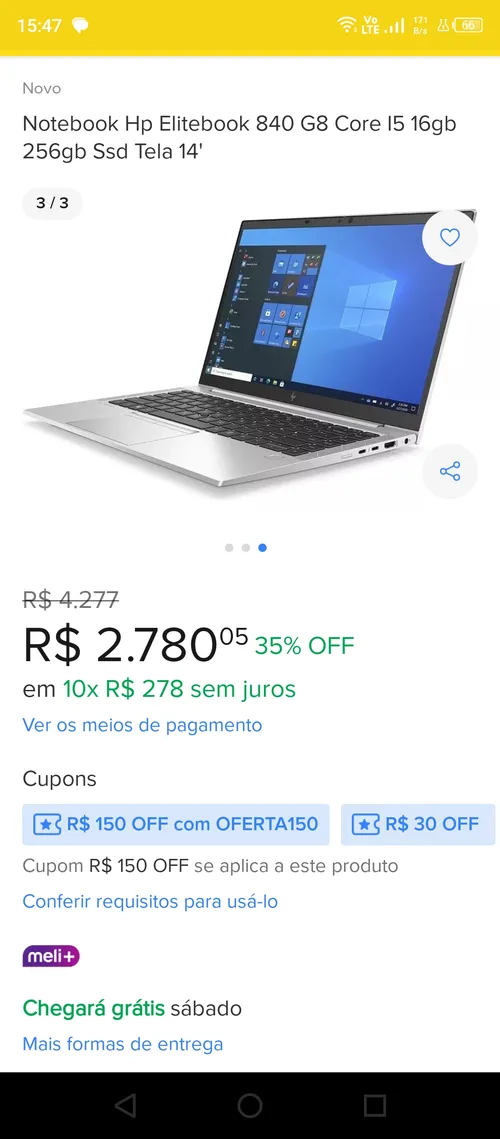 Imagem na descrição da promoção