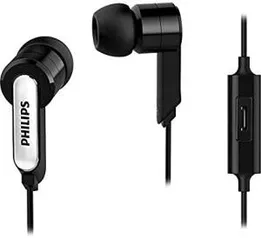 Fone de Ouvido com Microfone, Philips SHE1405BK/10, Preto | R$16