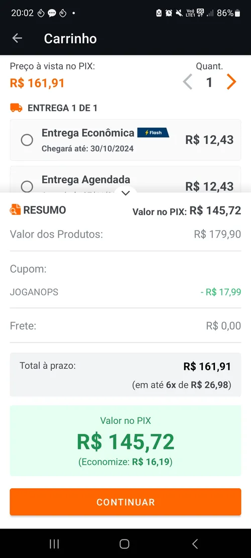 Imagem na descrição da promoção