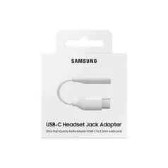 Cabo Adaptador Samsung Tipo C para conector de Áudio 3.5mm, Branco - EE-UC10JUWEGBR