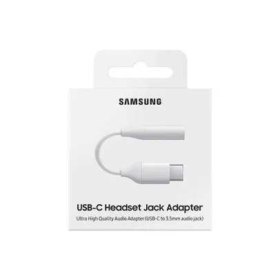 Cabo Adaptador Samsung Tipo C para conector de Áudio 3.5mm, Branco - EE-UC10JUWEGBR