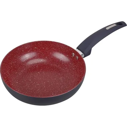 (Ame R$55) Frigideira Wok sem Tampa DreamCook Antiaderente 22cm Grafite - Classic Home