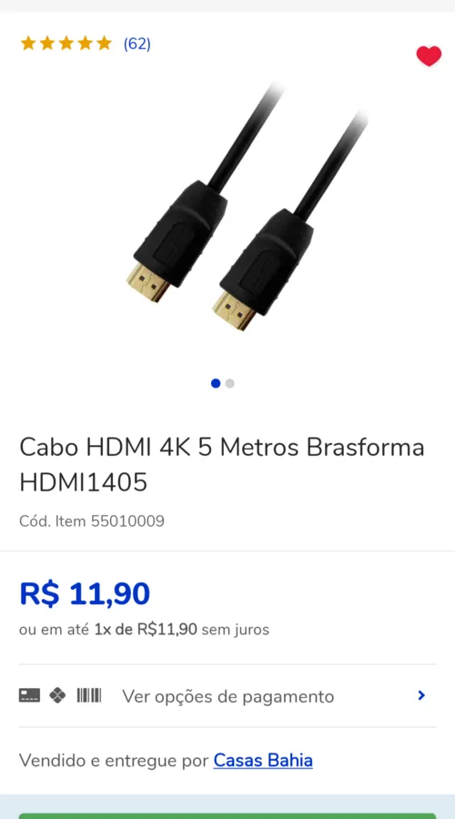 Imagem na descrição da promoção