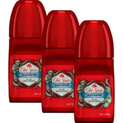 Kit 3 Desodorantes Antitranspirante Old Spice Matador R$ 9,99