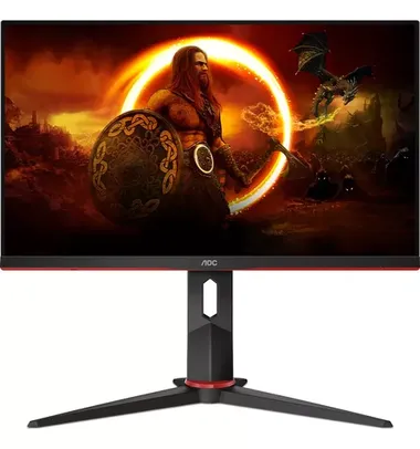 [CC Santander]Monitor Gamer AOC 23,8" 165Hz 1ms 24G2S/BK 100V - 240V Cor Preta/Vermelho