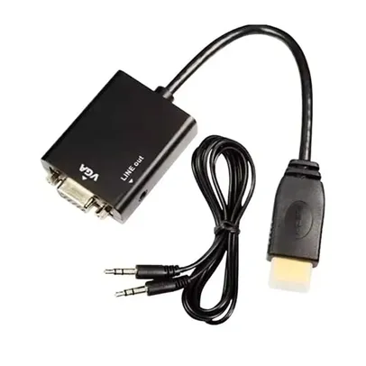 (PRIME) Cabo Adaptador Conversor HDMI para VGA