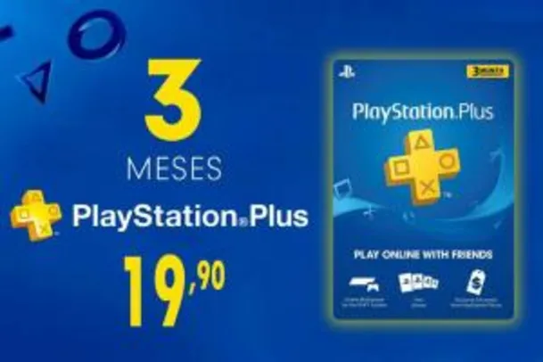 [Loja Física - São Paulo/SP] PSN Plus cartão 3 Meses - R$19,90