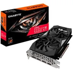 Placa de Vídeo Gigabyte Radeon RX 5500 XT D6, AMD/ATI, 8G, GDDR6 | R$ 1.360