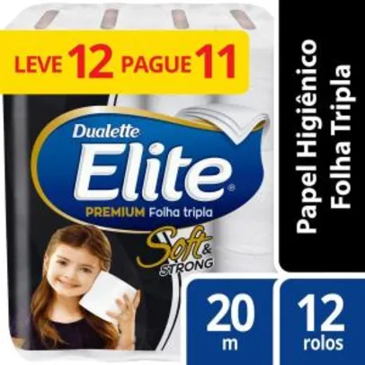 [PRIME] Papel Higiênico, Elite (12 rolos) - R$5