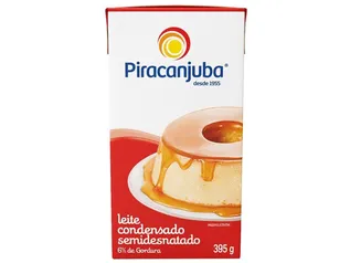 [Cliente Ouro] Leite condensado semidesnatado Piracanjuba 395g | R$ 3,43