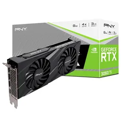 Placa de Video PNY NVIDIA Geforce RTX 3060Ti Dual Fan, 8GB GDDR6, Ray Tracing