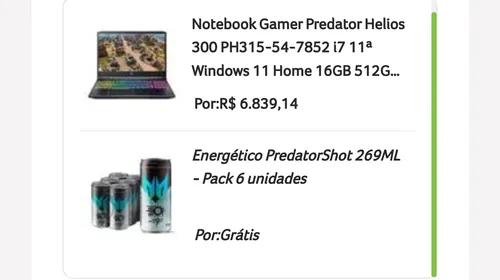 Imagem na descrição da promoção