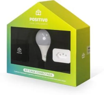 Kit Casa Conectada Positivo com Controle Universal + Lâmpada Wi-Fi + Plug Wi-Fi R$259