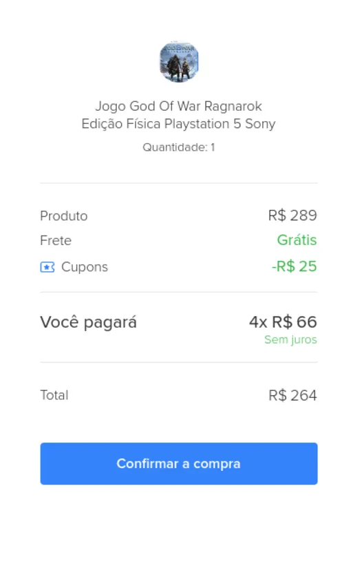 Imagem na descrição da promoção