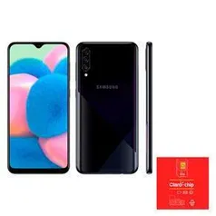 Smartphone Samsung Galaxy A30s Preto 64GB + Triplo Chip Claro ODA 4G | R$1.178