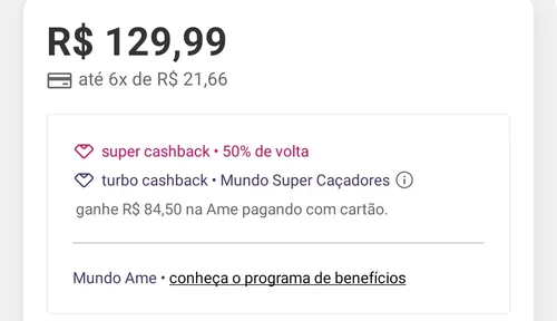 Imagem na descrição da promoção