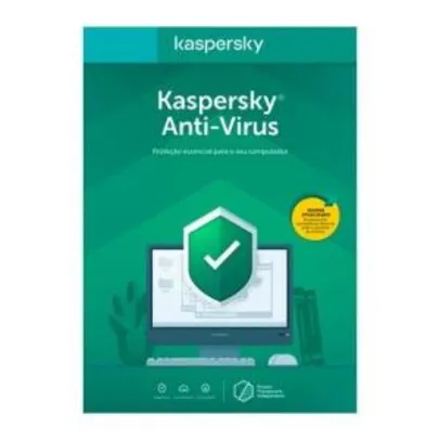 Kaspersky Antivírus 2020 1 para PC - Digital para Download | R$25