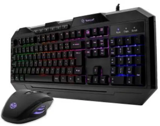 Saindo por R$ 70: Kit Teclado e Mouse Gamer TGT Warfare I Rainbow RGB, TGT-WARI-01 | Pelando